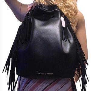 Brand new Victoria Secret fringe backpack